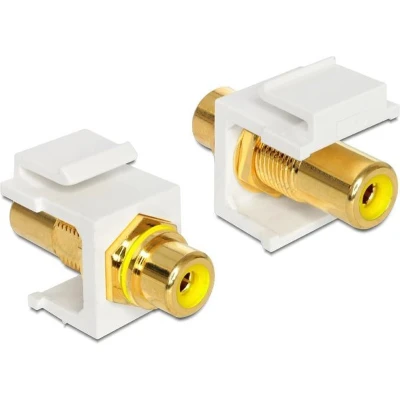 Afbeelding van DeLOCK Keystone module RCA female &gt; yellow