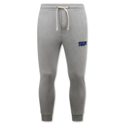 Afbeelding van Trainingsbroek Heren Slim Fit Sweatpants Grijs Maat XS