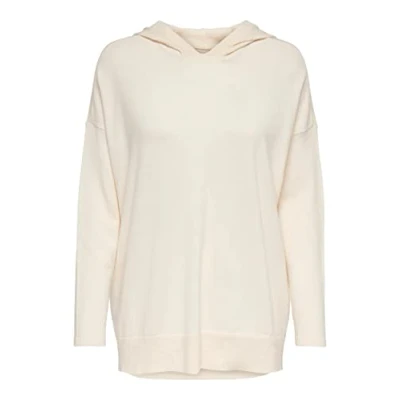 Afbeelding van ONLY Onllely L/S Knt Sweatshirt met capuchon voor dames, Kleur: grijs