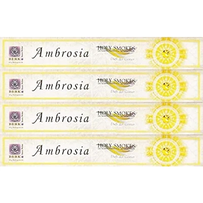Afbeelding van Berk HS 100 P4 12 wierookstokjes Ambrosia 4 verpakkingen