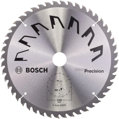 Afbeelding van Bosch Accessories Precision 2609256879 Hardmetaal cirkelzaagblad 250 x 30 mm Aantal tanden: 48 1 stuk(s)