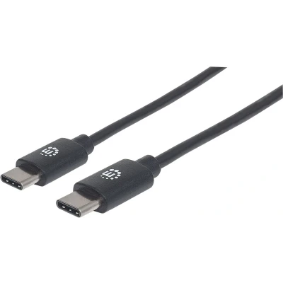 Afbeelding van Manhattan USB kabel 2.0 C stekker 0.50 m Zwart 354868