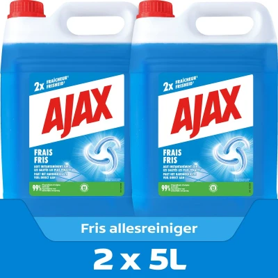 Afbeelding van Ajax Allesreiniger Fris 2 x 5L Voordeelverpakking