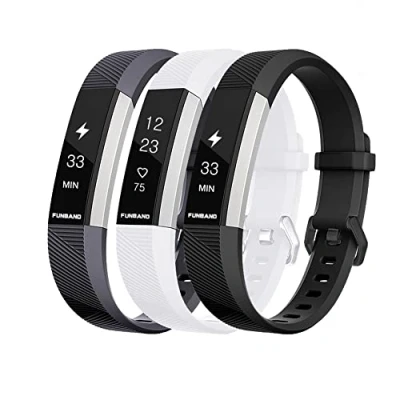Afbeelding van FunBand Armband voor Fitbit Alta HR en Alta, zachte siliconen band, reserveband, verstelbaar, sporthorloge smartwatch