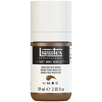 Afbeelding van Liquitex Professional Soft Body acryl fles 59 ml iriserende bronzen rijk