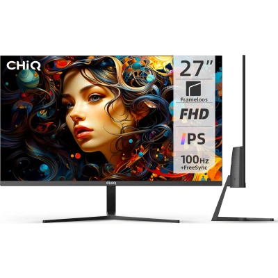 Afbeelding van CHiQ 27F650R 27 Inch Monitor FHD (1920x1080) IPS PC 100 Hz FreeSync Ultraslank HDMI/DP/VGA/Type C VESA Monteerbaar Nieuw 2024