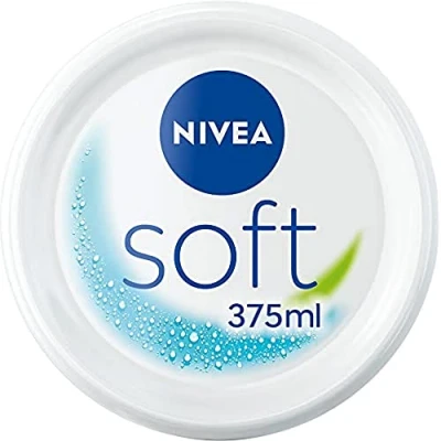 Afbeelding van NIVEA SOFT 48H hydraterende multifunctionele verzorgingscrème (1 x 375 ml), verzorging voor gezicht, lichaam en handen met vitamine E &amp; jojoba olie, veganistische formule licht, 95%