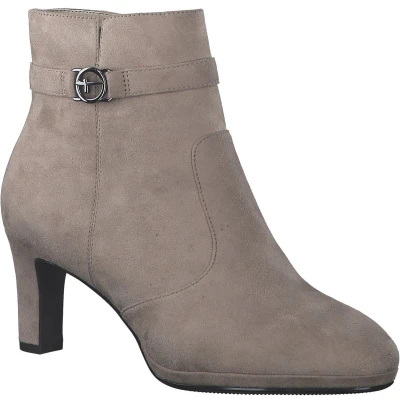 Afbeelding van Tamaris Enkelkaarsjes, Dames, Maat: 42, Taupe Schoenen