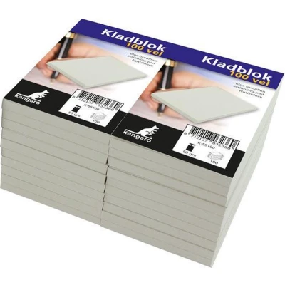 Afbeelding van Kangaro kladblok 6,75 x 11cm grijs 20 stuks