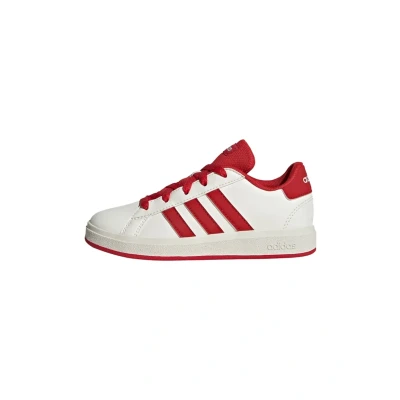 Afbeelding van adidas Grand Court Lifestyle Tennis Lace Up Shoes, Off White/Collegiate Red/Core Black, 40 EU
