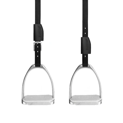 Image de Passier Etrivières Velvet Touch Mono Noir 65cm