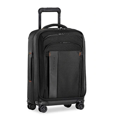 Afbeelding van Briggs &amp; Riley ZDX Uitbreidbare koffer met 4 zwenkwielen, zwart., Handbagage: 56 cm