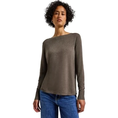 Image de Street One Pull basique Nomad Brown Mel. 42
