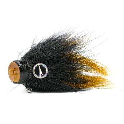 Afbeelding van VMC Baby Mustache Shallow X1 Black Widow Jighead Loodvrij 14g Loodkoppen