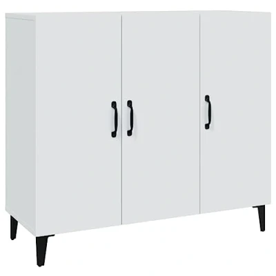Afbeelding van vidaXL Wit dressoir 90x34x80 cm bewerkt hout