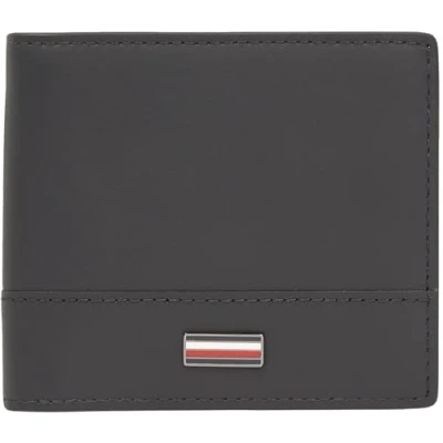 Afbeelding van TOMMY HILFIGER TH CORP Mini CC herenportemonnee AM0AM13244 Bifold zwart (zwart), bot, één maat, Zwart, Eén maat