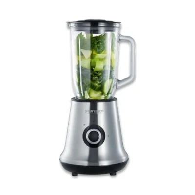 Image de Blender Severin Sm3734 Récipient En Verre D&#039;1L 2 Vitesses + Fonction Pulse 22 000 Tours/Min Inox/Noir