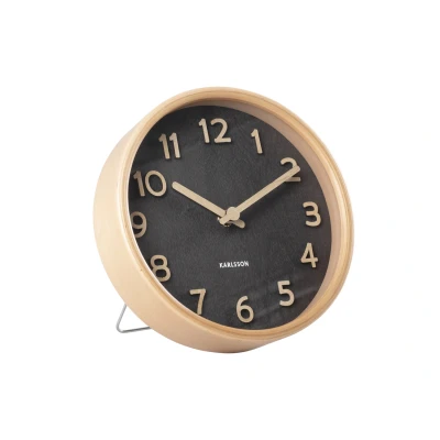 Afbeelding van Karlsson Table clock Pure wood grain black