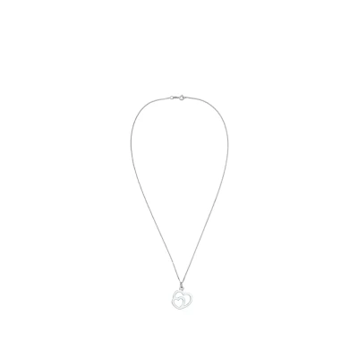 Afbeelding van Elli HERZ IN Liebe Ketting, Dames, Maat: 45, Silber