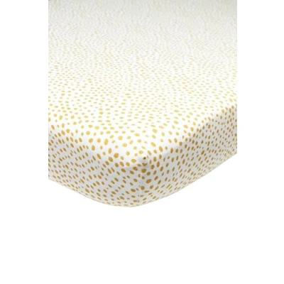 Afbeelding van Meyco jersey hoeslaken Cheetah 90x200 cm Honey Gold