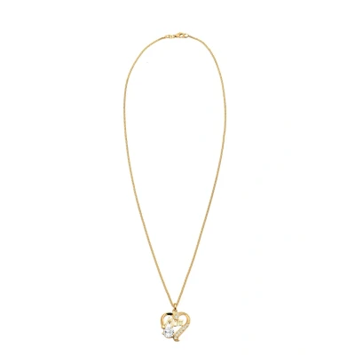 Afbeelding van Elli HERZ MOM Schriftzug Ketting goldcoloured, Dames, Maat: 45, Gold coloured