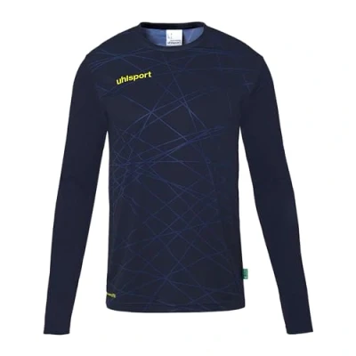 Afbeelding van Uhlsport Prediction Keepershirt Lange Mouw Kinderen Marine / Limoen Maat: 164