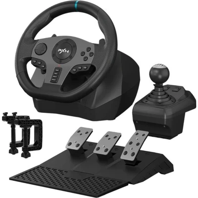 Afbeelding van PXN V9 Race Stuur Met Pedalen en Shifter 270/900 Game Geschikt voor PS4 Xbox One PC Series XS PS3 Nintendo Switch App