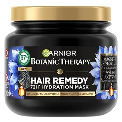 Afbeelding van Garnier Botanic Therapy Actieve carbon en zwarte komijnolie haarmasker 340 ml