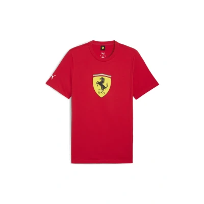 Afbeelding van Scuderia Ferrari Sportswear Coloured Shield T shirt voor Heren, Rood, Maat S PUMA