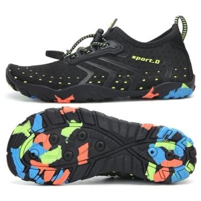 Afbeelding van SAGUARO Kinderen, jongens, meisjes, sneldrogend, antislip, waterschoenen, maat 28 36, Paars.