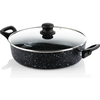 Afbeelding van Westinghouse Hapjespan Black Marble ø 28 cm / 4.5 liter standaard anti aanbaklaag