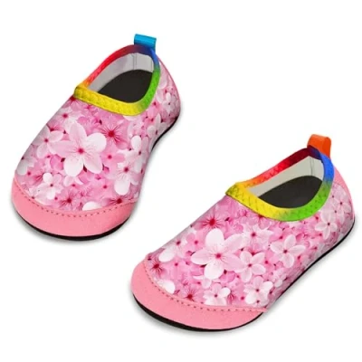 Afbeelding van Yorgou Waterschoenen voor kinderen, antislip, duikschoenen, sneldrogend, strand, meisjes, jongens, Sakura Rose