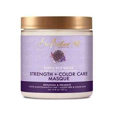 Afbeelding van Shea Moisture Purple Rice Water Strength + Color Care Masque 227gr