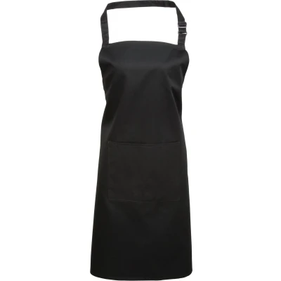 Afbeelding van Premier Colours Bib Apron With Pocket PR154 Black