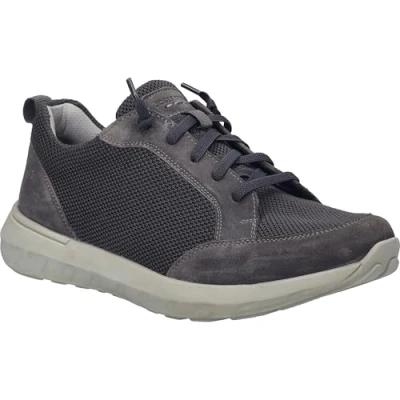 Afbeelding van Josef Seibel Cameron Sneakers laag, Heren, Maat: 40, Asphalt Leer en textiel