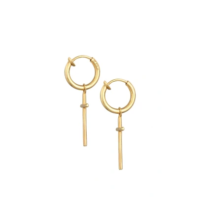 Afbeelding van Elli Hoops Cross Oorbellen goldcoloured, Dames, Maat: One Size, Gold coloured