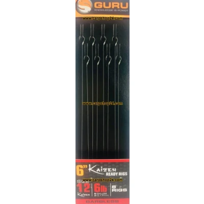 Afbeelding van Guru 6&quot; Kaizen Ready Rigs (8 pcs) Maat : 0.17mm haak 12
