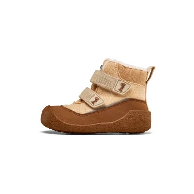 Afbeelding van Affenzahn Lauflerner Bottes d&#039;hiver Vegan Snuggy antidérapantes avec fermeture Velcro Imperméables Doublure chaude Légères Taille 19 25, beige, 25 EU