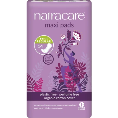 Afbeelding van Natracare Maxi Pads Regular Maandverband 14st