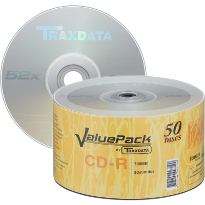 Afbeelding van Traxdata CD R 700MB (80min) 52x ValuePack verpakt in Spindle