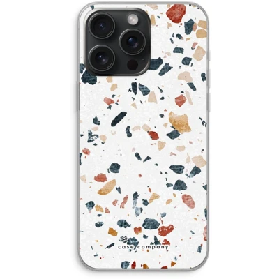 Afbeelding van Case Company® hoesje geschikt voor iPhone 15 Pro Max Terrazzo N4 Soft Cover Telefoonhoesje Bescherming aan alle Kanten en Schermrand