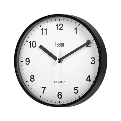 Afbeelding van Teesa TSA0038B Wandklok 20 cm zwart