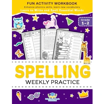 Afbeelding van Elementary Books for Kids Spelling Weekly Practice 1st 2nd Grade