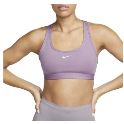 Afbeelding van Nike Dames Sportbh Swoosh Light Support 536 Violet Dust/white