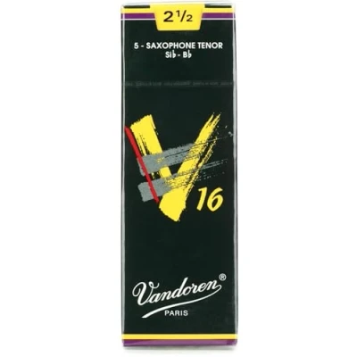 Afbeelding van Vandoren V16 Tenorsaxofoon 2,5 doos met 5 rieten Riet voor tenor saxofoon