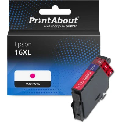 Afbeelding van Huismerk Epson 16XL (C13T16334012) Inktcartridge Magenta Hoge capaciteit