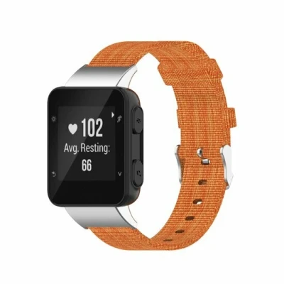 Afbeelding van Nylon canvas bandje Oranje Garmin Forerunner 35 / 30