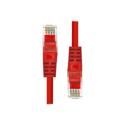 Image de ProXtend Cordon de raccordement RJ 45 (M) pour 50 cm UTP CAT 5e moulé, sans crochet rouge