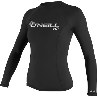 Afbeelding van O&#039;Neill skins Surfshirt Maat M Vrouwen zwart wit