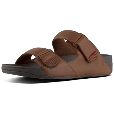 Afbeelding van FitFlop Gogh Moc Slide In Leather Men BRUIN Maat 46